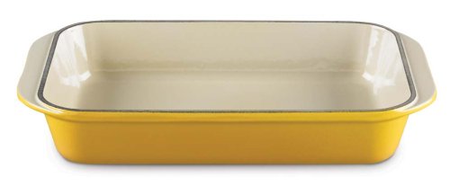 Le Creuset Enameled Cast-Iron 8-by-11-3/4-Inch Rectangular Baking Dish, Dijon