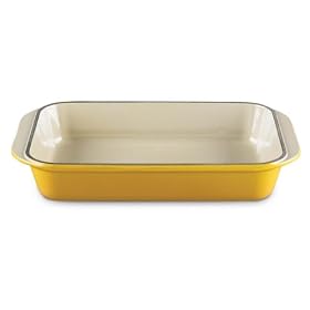 Le Creuset Enameled Cast-Iron 8-by-11-3 4-Inch Rectangular Baking Dish, Dijon by Le Creuset