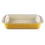 Le Creuset Enameled Cast-Iron 10-by-15-3/4-Inch Rectangular Roaster, Dijon