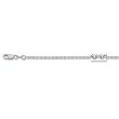 14K White Gold Cable Chain - 1.80mm - 16 inch
