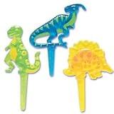 Dinosaurs Jewel Cupcake Picks - 12ct