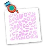 Cotton Candy Pink Leopard Print Animal Prints Fashion - 10x10 Quilt Square