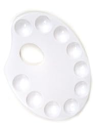 Loew Cornell Artist Style Palette 10 wells oval palette