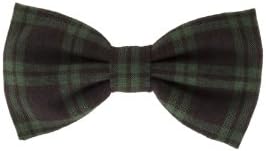 Mrs Bow Tie Men's Watch Modern Tartan Bow Tie Standard Butterfly Black