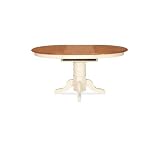 International Concepts T60-48XB Single Pedestal Table Base - Heritage Oak-Pearl