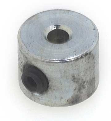 Steel Shaft Collar, Set Screw Type, 1/4 Bore x 1/2 OD x 5/16 W, 10-32 Set Screw