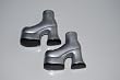 Dress Your Bratz Accessory - Silver Ankle boots with platform heel