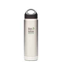 Klean Kanteen Wide Mouth Insulated Water Bottle with Loop Cap
