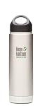 Klean Kanteen Wide Mouth Insulated Water Bottle with Loop Cap