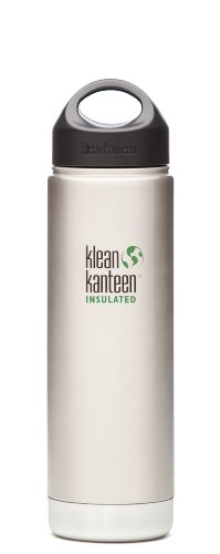 Klean Kanteen Wide Mouth Insulated Water Bottle with Loop Cap