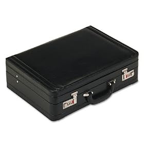 UNIVERSAL PRODUCTS Bonded leather attache with combination locks, 18-1 8w x 5-3 8d x 13-3... by Universal