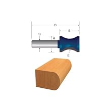Bosch 84440M Router Bit Carbide Tip 25/32R Convex 1/2 Shank