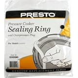 Presto 09990 Pressure Cooker Sealing Ring and Overpressure Plug