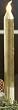Set of 2 Merry Little Christmas LED Lighted Gold Glass Taper Candles