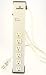 Leviton 5300-HTS 120 Volt, 15 Amp, Surge Protected, 6-Outlet-HG Tamper-Resistant Strip, Continuous Duty, 6-Ft, Beige