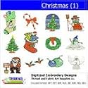 Digitized Embroidery Designs - Christmas(1) - CD