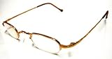 MySpex Gold Semi Rimless - Strength +2.0