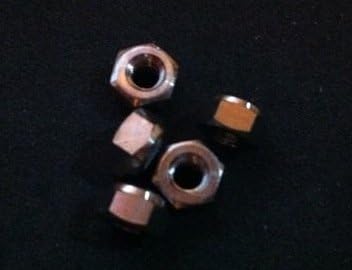 BN M4 X 1.25mm Titanium Nuts work with Bolts Screws 5 pcs set