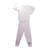 B Steps - Toddler Girls Long Sleeve Mini Flowers Pajamas, Pink (Size 3) Image