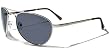 P18 Polarized Aviator Silver Metal Frame Smoke Flash lens