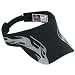 Otto Cap Flame Pattern Brushed Cotton Twill Sandwich Bill Sun Visor - Black/Gray
