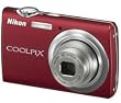 NIKON Coolpix S220 - red + 4 GB SDHC Memory Card Digital camera Ultra compact camera bundle