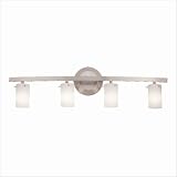 Access Lighting 63914-CH-COB Classical 4 Light Bath Vanity Light in Chrome with Cobalt Blue glass