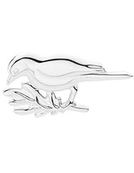 Sterling Silver 18.75X34.00 mm The Winter Robin Brooch