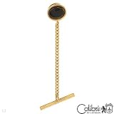 Colibri Onyx Men's Tie Clip. Length 0.40 in. Total Item weight 4.2 g.