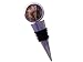 ArtisanStreet's Ecru - Dichroic Fused Glass Art Bottle Stopper With Wood Stand. Use for 750 ml or 1 L Wine or Liquor Bottles, Oil  Vinegar, Cooking Wine or Perfume Bottles. One of a Kind.