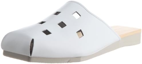 Western Style Unisex Geta Sandal Hibinokodue with a Large White Leather Strap (6.5)