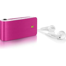 Philips GoGear SA0181 2GB MP3 Player with Built-in Clip - Pink