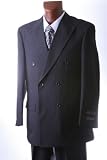 Men's Double Breasted Black Dress Suit