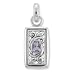 .925 Silver & Amethyst Rectangular Pendant
