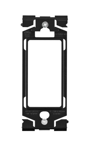 Leviton Renu REA00-OB Adapter Ring, Allows any Decora Device to Fit Into a Renu Wallplate, in Onyx Black