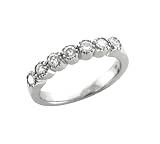 Platinum Round Brilliant Cut Diamond Ring / Band Size 6 ( G-H, SI, 0.50 carat)