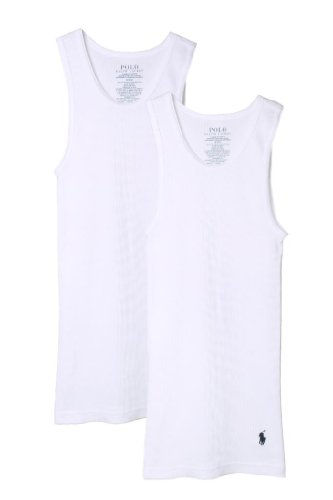 Polo Ralph Lauren Kids/Boys 2 Pack Ribbed Tank Undershirt