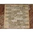 4x4 sample of 1 x 3 Brick Pattern Light Emperador Marble Polished
