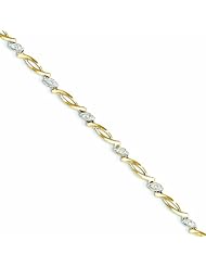 0.1 Carat 14K Gold Diamond Bracelet