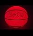 GlowCity Glow in The Dark Basketball - Light Up, Youth Mini Size Basketballs with 2 LED Lights and Pre-Installed Batteries - Gift Ideas for Teen Boys and Girls﻿