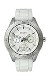 Buy Fossil Stella Silicone Watch - White at amazon.com