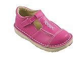 Coco Jumbo Genuine Leather T-Strap Mary Janes Toddler Girl's Shoes - Fuchsia