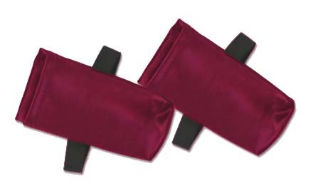 Royal Traveller Visor Eyeglass Cases Set of 2 Burgundy Vinyl Soft lined