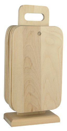 Holz Frühstücksbrettchen SET / 6 Stück Holzbrettchen 