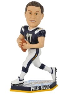 San Diego Chargers NFL Philip Rivers Forever Collectibles Thematic Base Edition Bobble Head