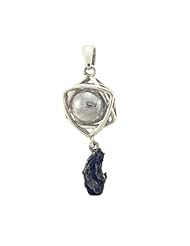 Starborn Creations Sterling Silver Muonionalusta and Campo de Cielo Meteorite Orbit Pendant