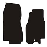 Aston Martin Vantage Tailored Car Mats (2007-) Black Rubber Carpet (Thick Industrial Ribbed Rubber)