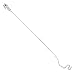 Sterling Silver 10 inch Hollow Polished CZ (Cubic Zirconia) Star Anklet - 10 inch