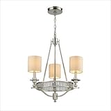 IMAGE OF Elk Lighting 10166/3 Easton - Three Light Chandelier, Polished Nickel Finish