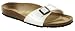 Birkenstock slippers Madrid from Birko-Flor in White Varnish with a narrow insole